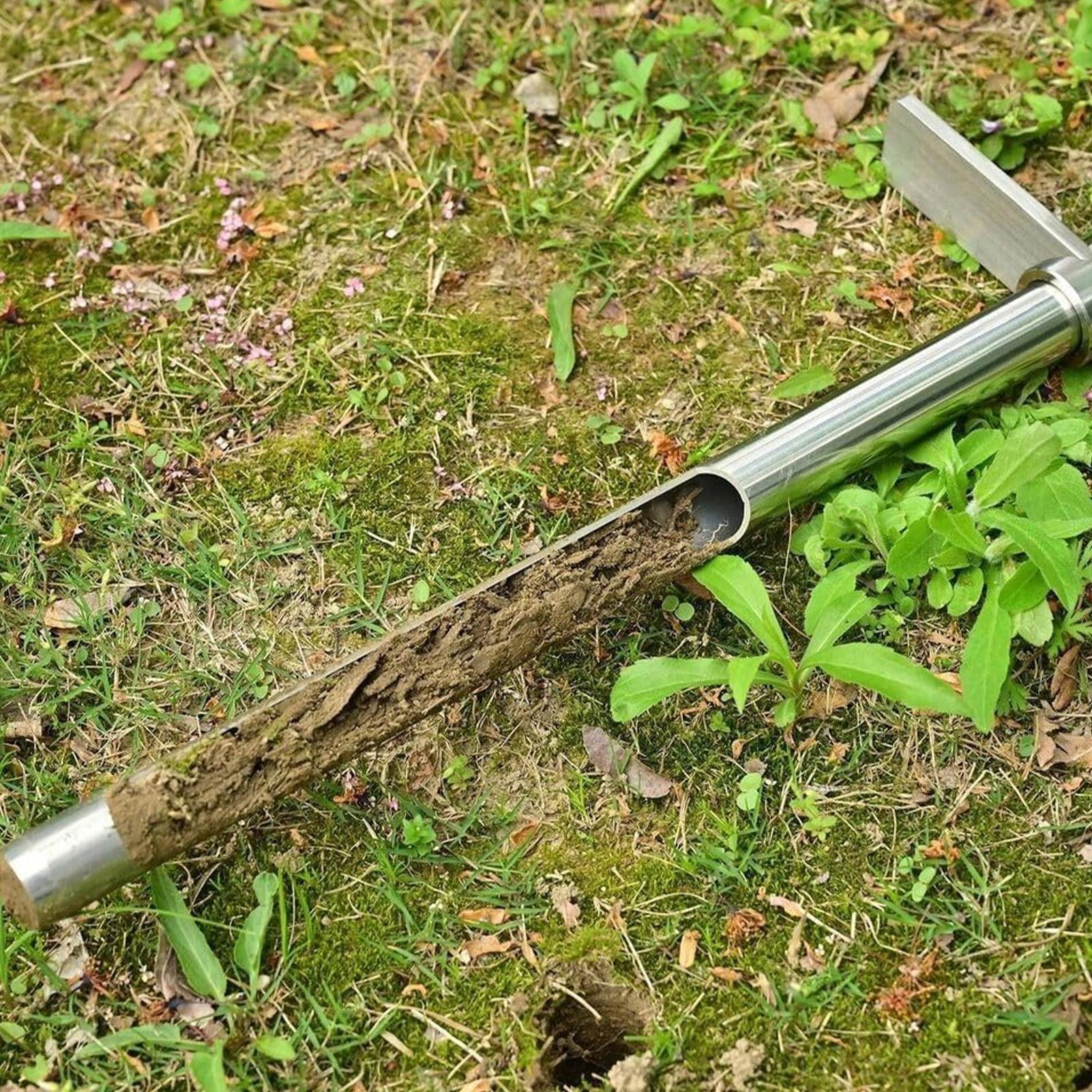 Gardening Tools For Home - Soil Sample Probe Ergonomic Stainless Steel