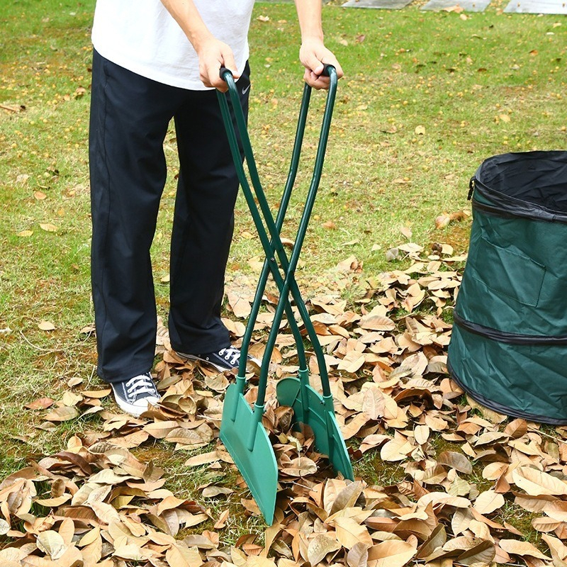 Gardening Hand Tools Yard - Stainless Steel Leaf Grabber Garden Rake