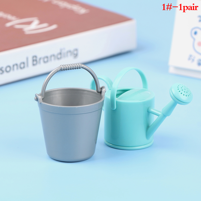 Gardening Tools For Kids - 2PCS/Set Plastic Dollhouse Miniature Bucket Watering