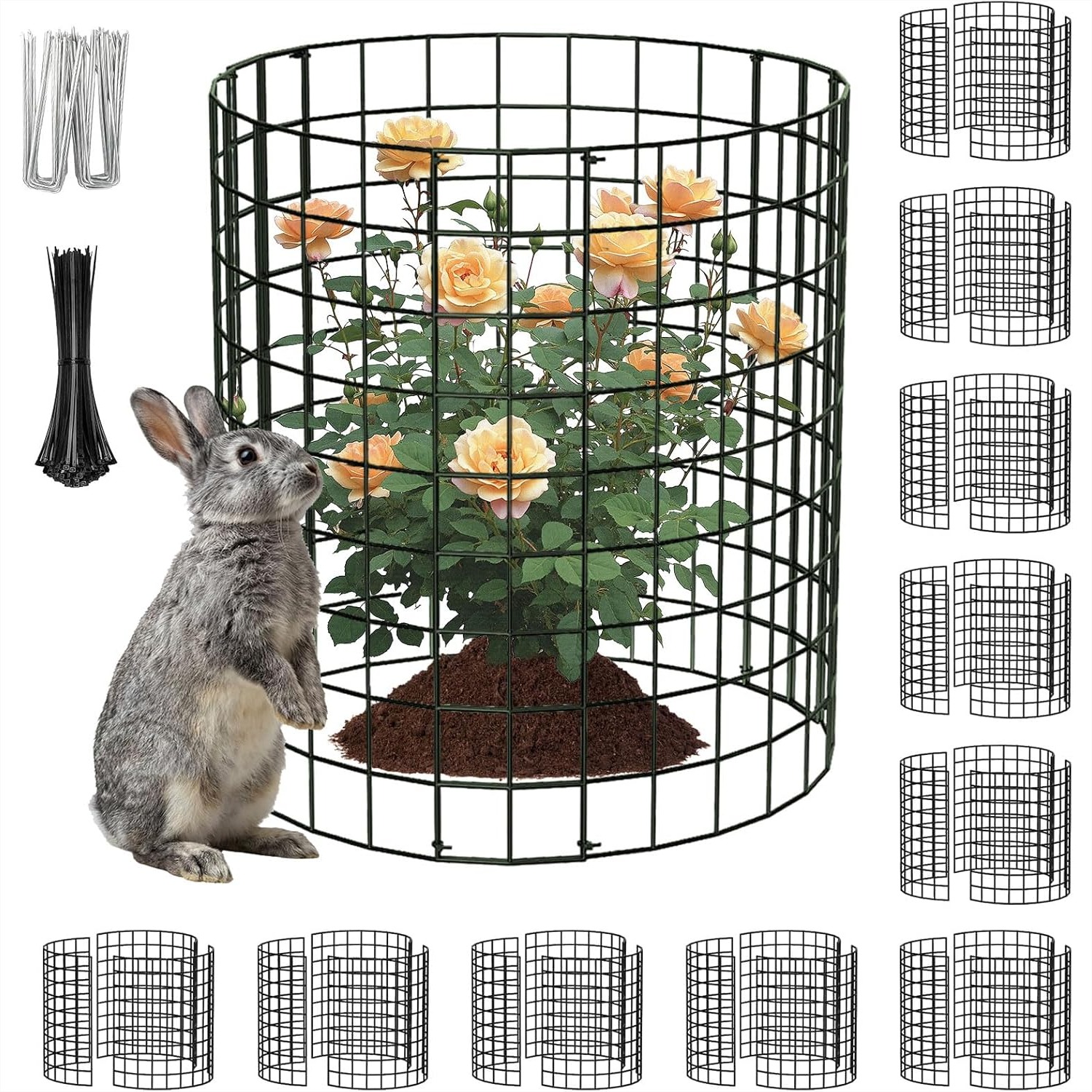 Plant Support Stake - 10 Pack Plant Protectors From Animals,