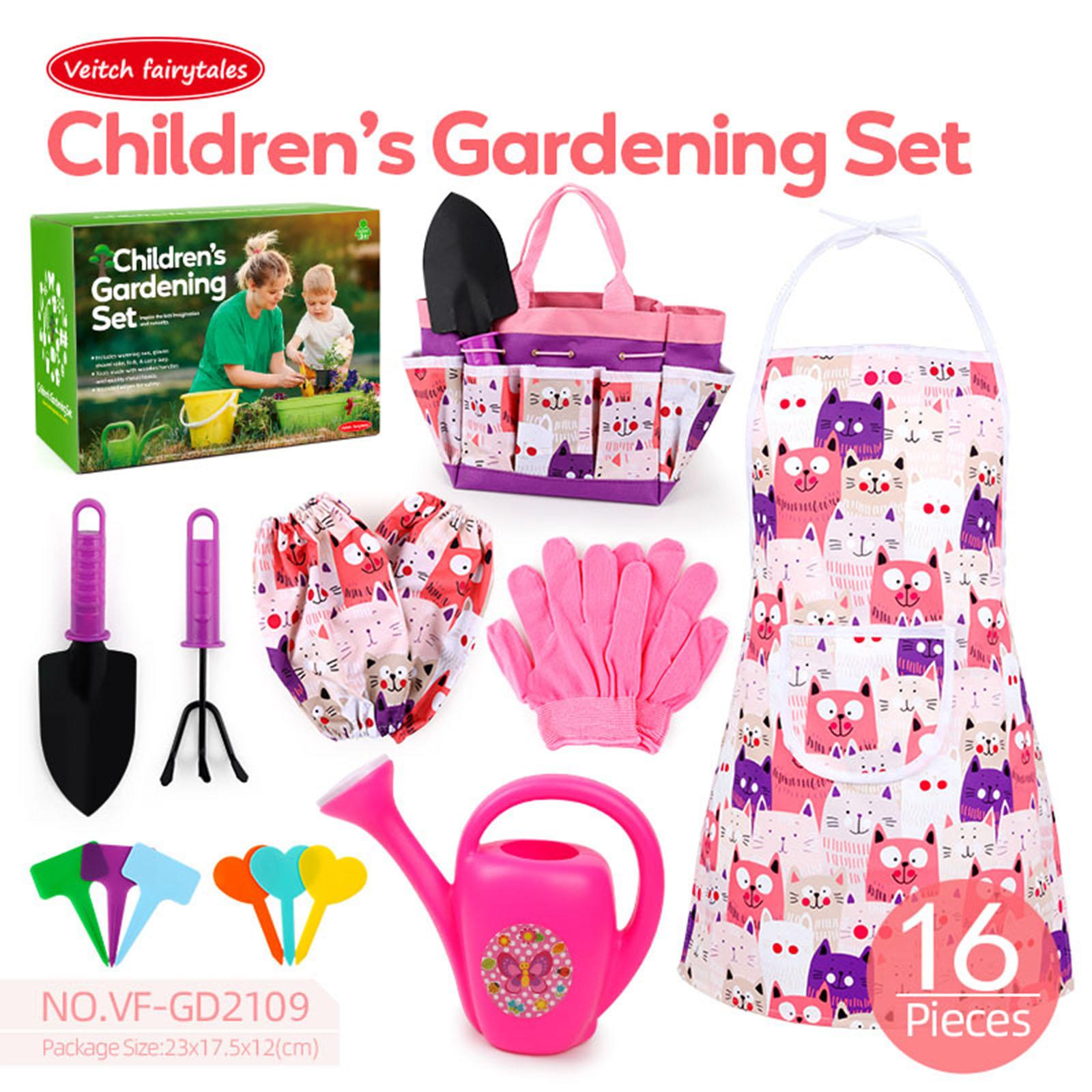 Kids Garden Tool Set with Tote - Gardening Tools For Toddlers reseña y precio