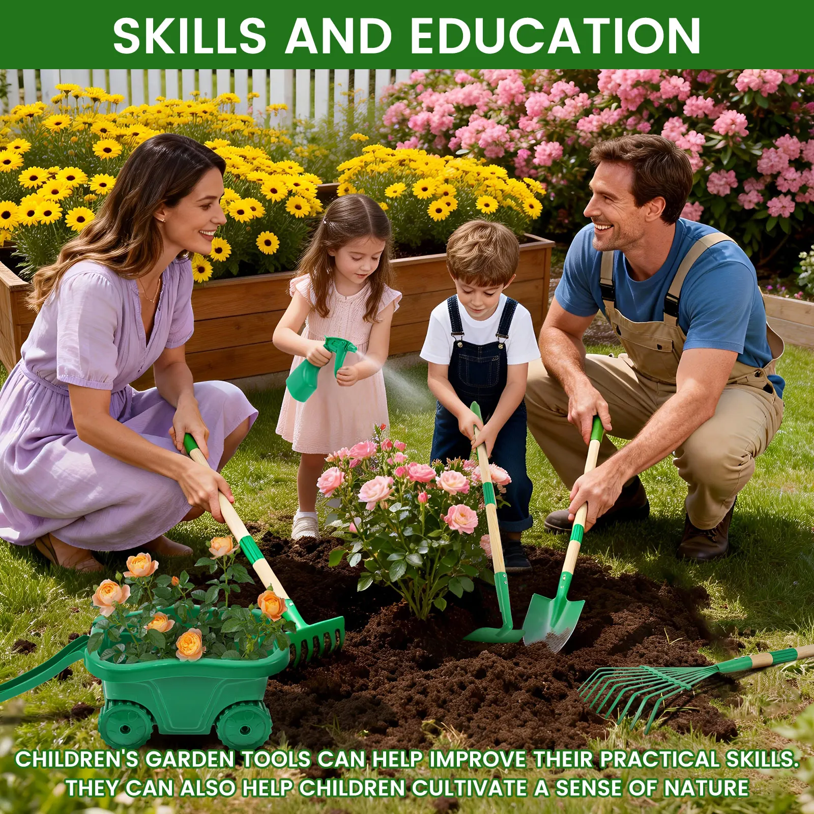 6/7Pcs Kids Gardening Tools Se - Gardening Tools For Toddlers reseña y precio