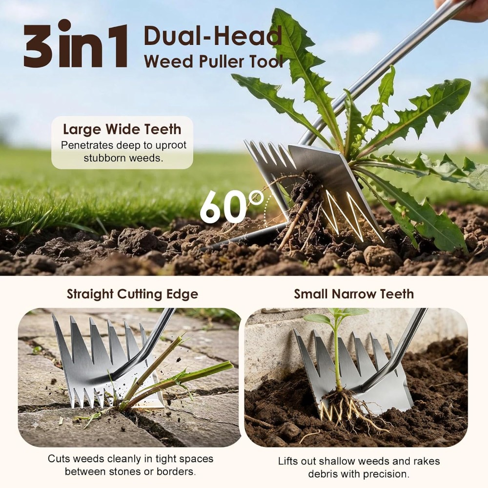 Weed Puller Tool, 2026 Upgrade - Gardening Hand Tools Yard reseña y precio