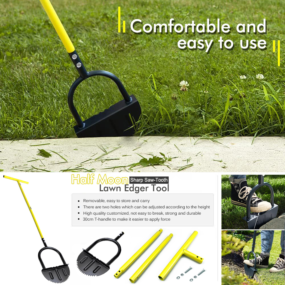 Manual Steel Edger Lawn Shovel - Gardening Tools Spade reseña y precio