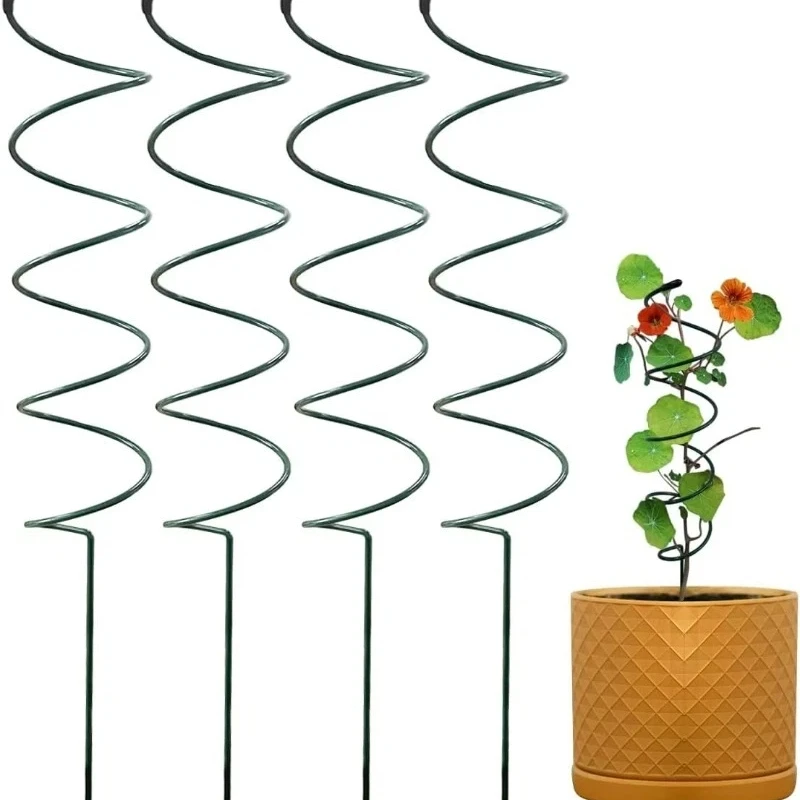 New Design 4Pcs 40cm Spiral Ga - Plant Support Stake reseña y precio