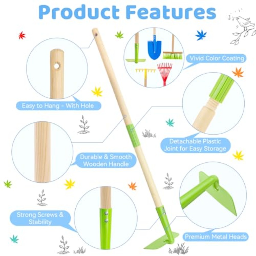 Garden Tool Set: Safe Toddler  - Gardening Tools For Toddlers reseña y precio