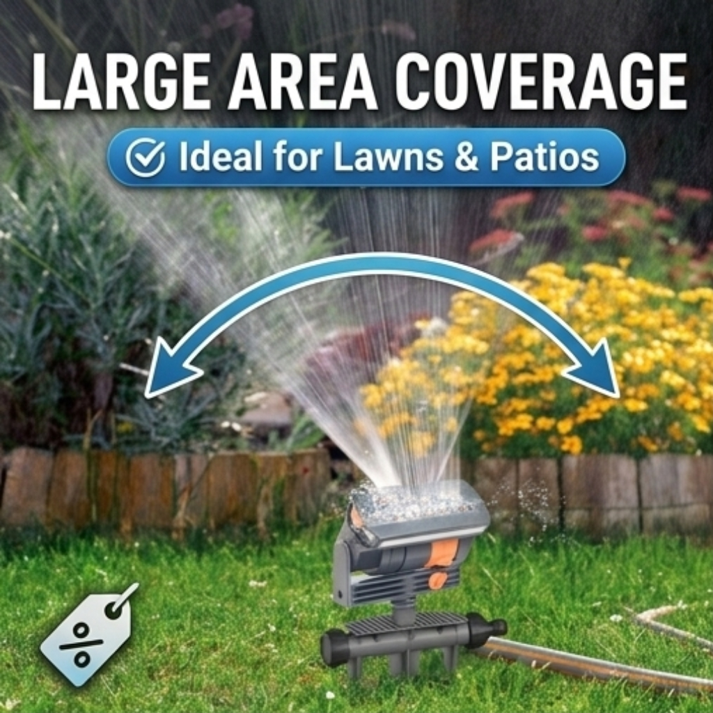 Automatic Oscillating Sprinkle - Gardening Tools For Home reseña y precio