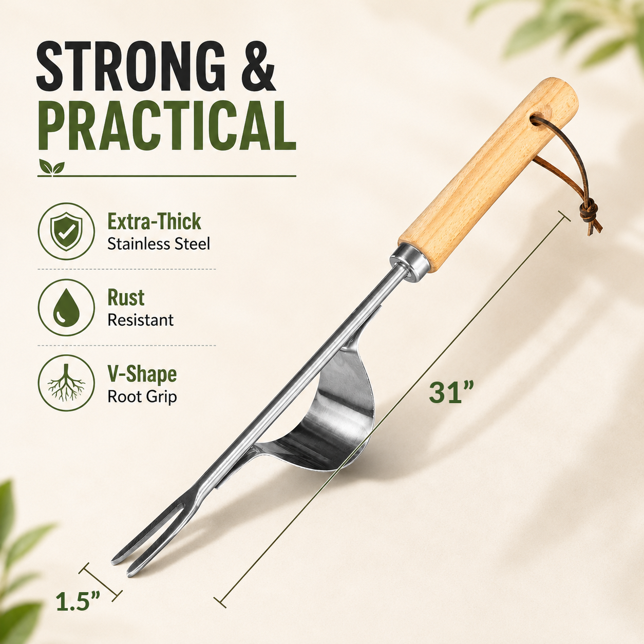 Manual Weed Remover, Stainless - Gardening Tools Spade reseña y precio