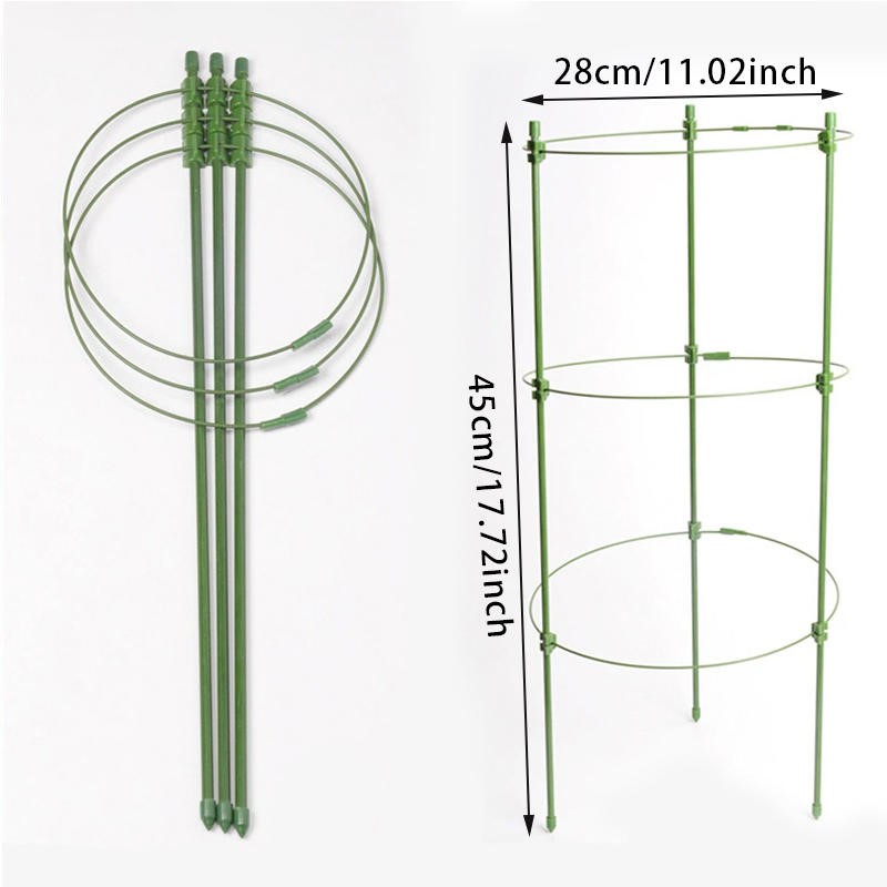 1/3/9 Pcs/set 3 Layers Plant S - Plant Support Stake reseña y precio
