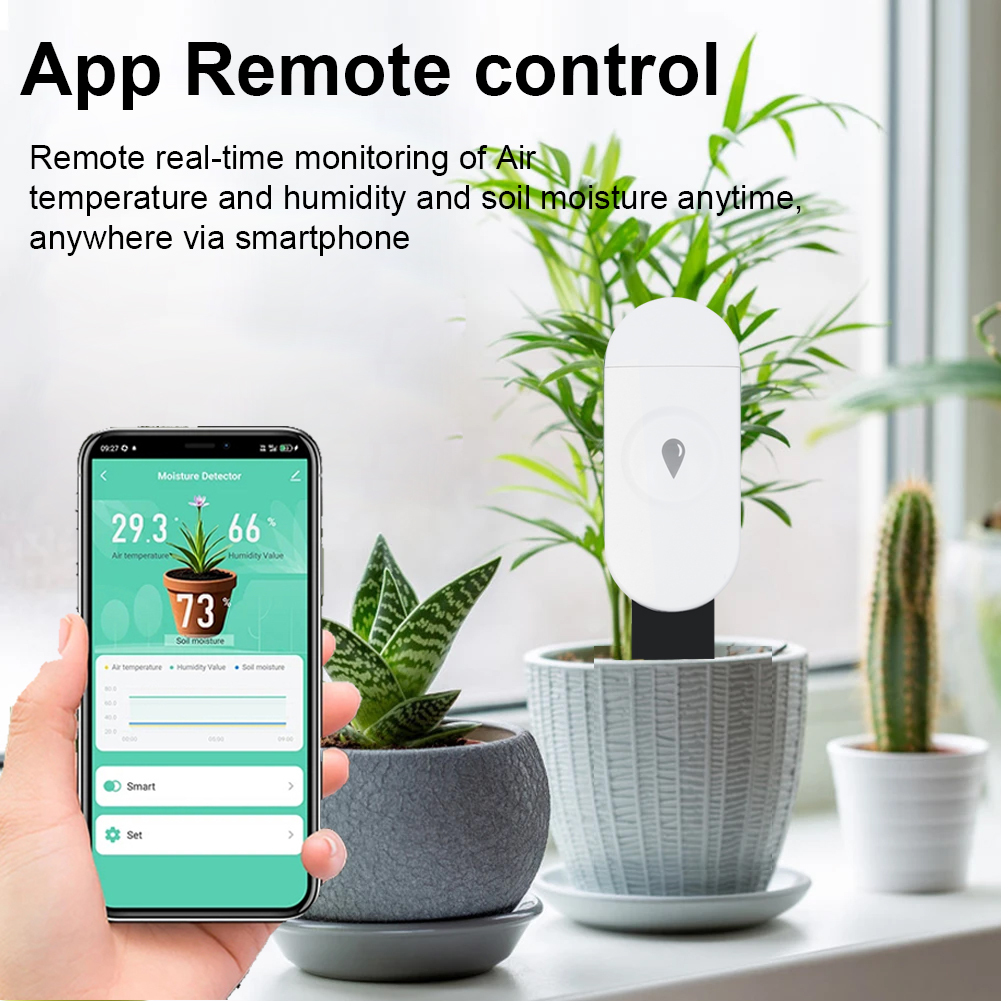 Tuya Zigbee Temperature Humidi - Moisture Meter Plant reseña y precio