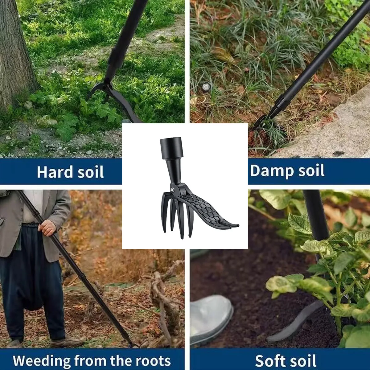 Stand Up Weed Puller Claw Tool - Gardening Tools Spade reseña y precio