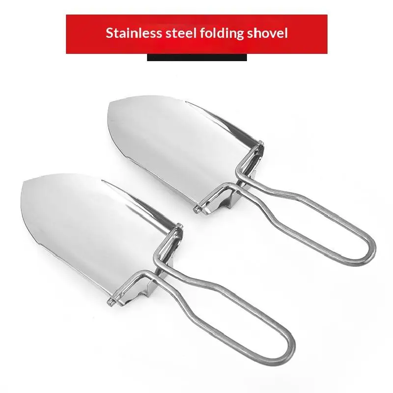 Stainless Steel Folding Shovel - Gardening Tools Spade reseña y precio
