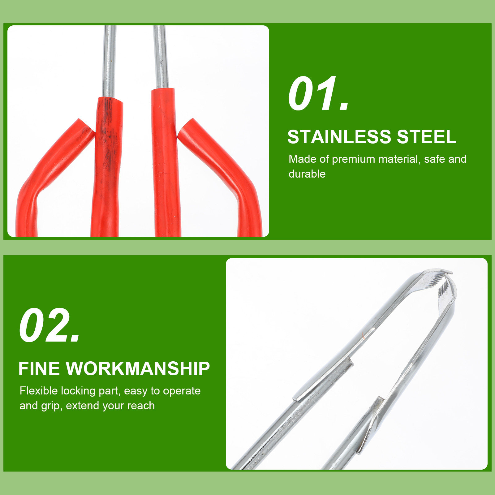2Pcs Premium Steel Trash Picke - Gardening Tools And Uses reseña y precio