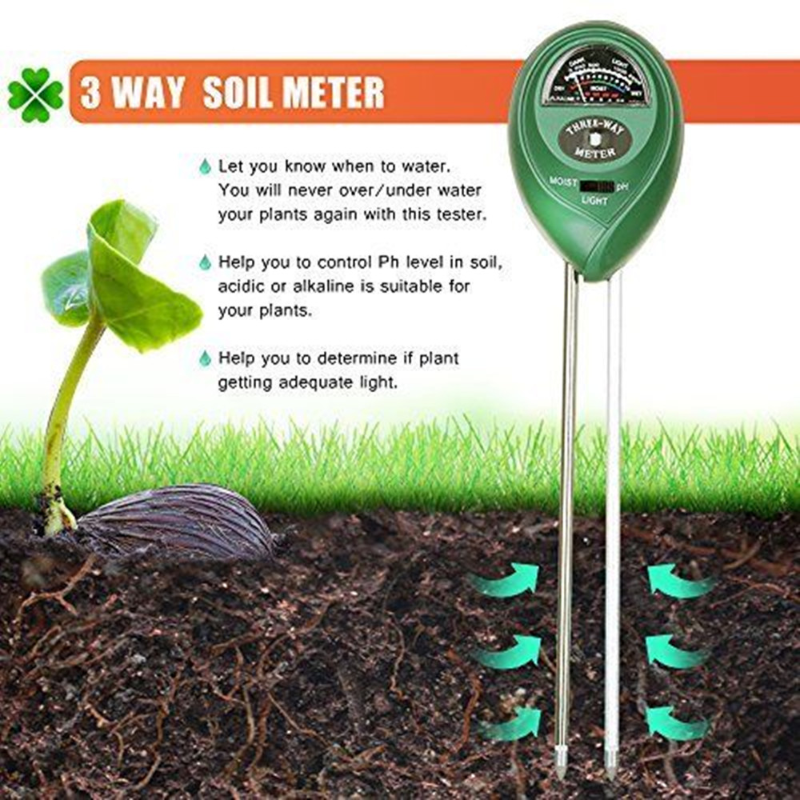 Garden PH Meter Sunlight 3in1  - Moisture Meter Plant reseña y precio