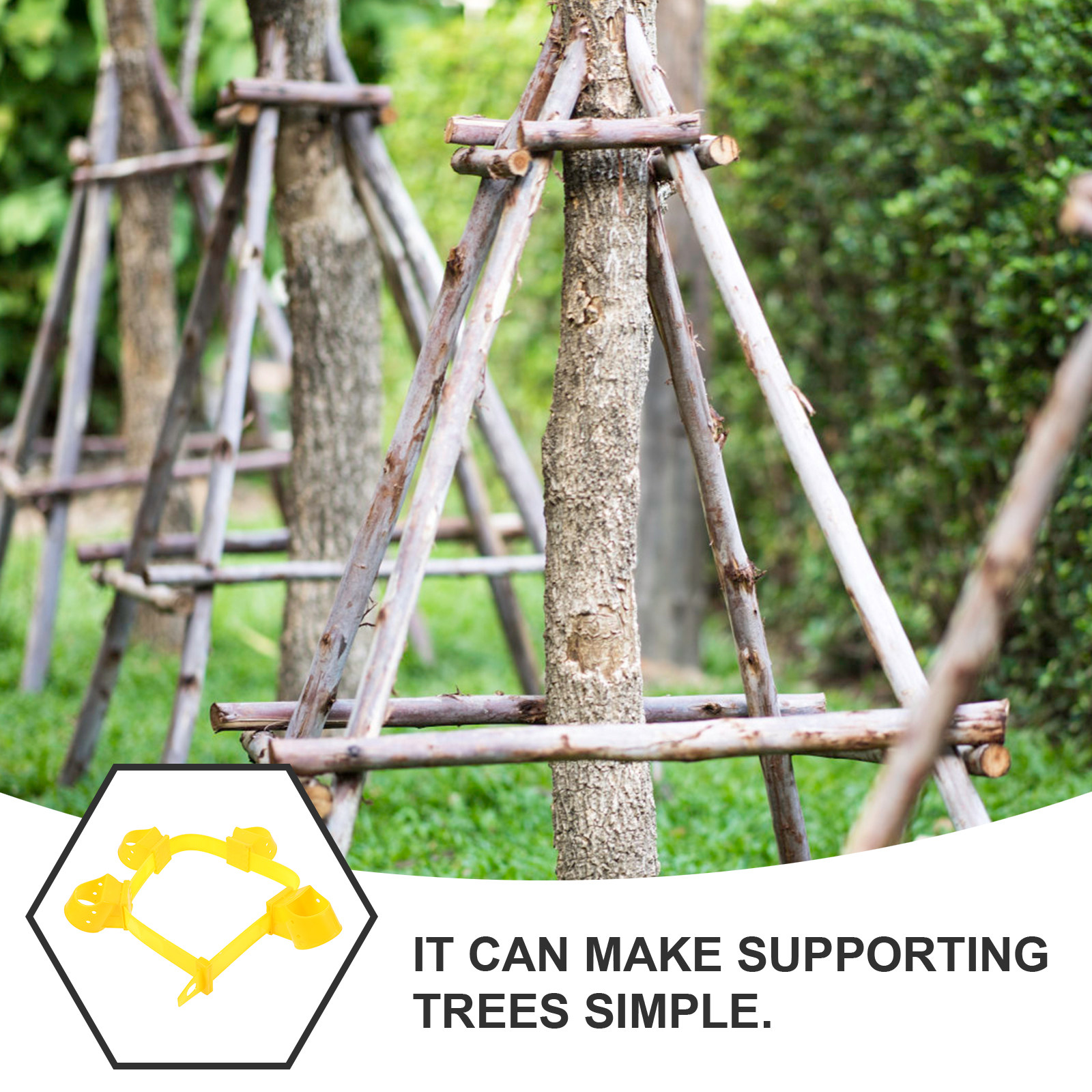4Pcs Tree Stake and Support Sy - Plant Support Stake reseña y precio