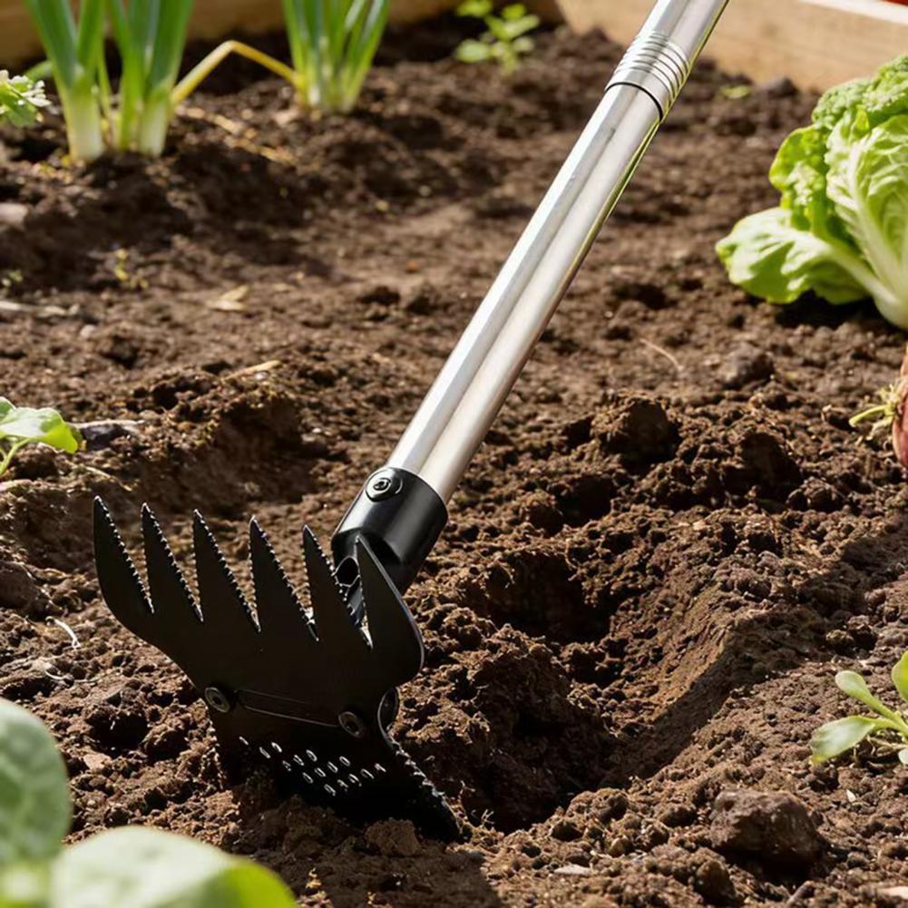 Long Handle Weeding Rake Manua - Gardening Hand Tools Yard reseña y precio