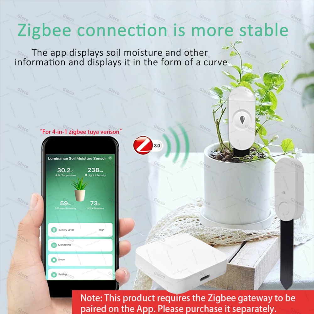 Zigbee Soil Moisture Sensor Me - Moisture Meter Plant reseña y precio