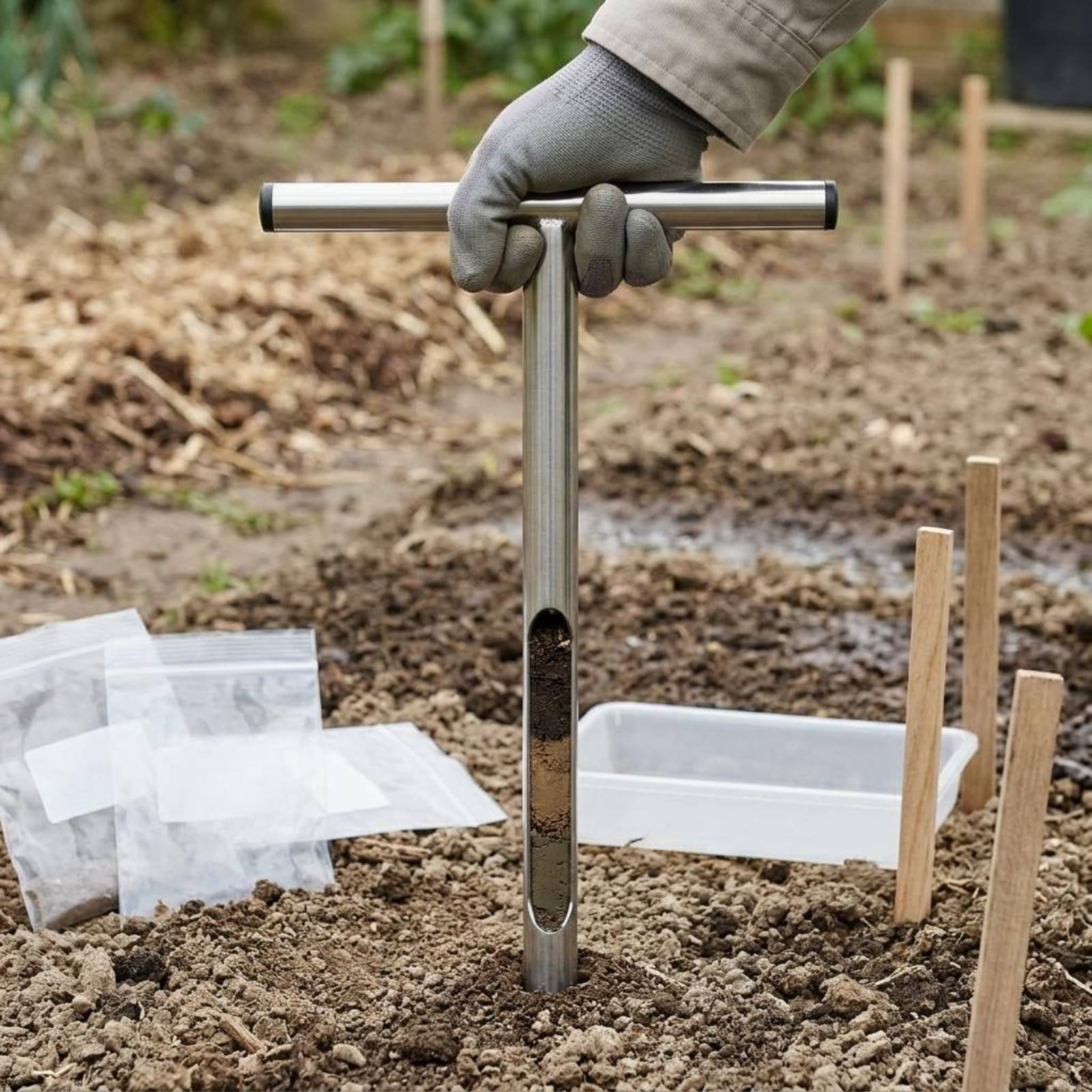 Stainless Steel Soil Sampler E - Gardening Tools And Uses reseña y precio