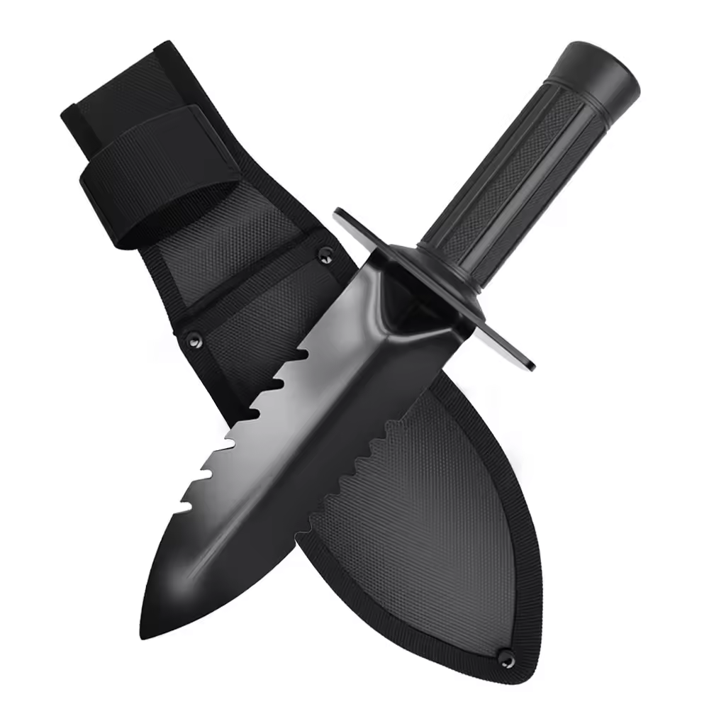 Garden Shovel Double Serrated  - Gardening Hand Tools Yard reseña y precio