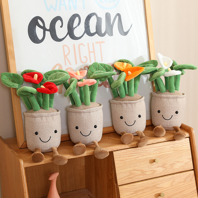 Kawaii Plush Potted Flower Toy - Orchid Potting Mix reseña y precio