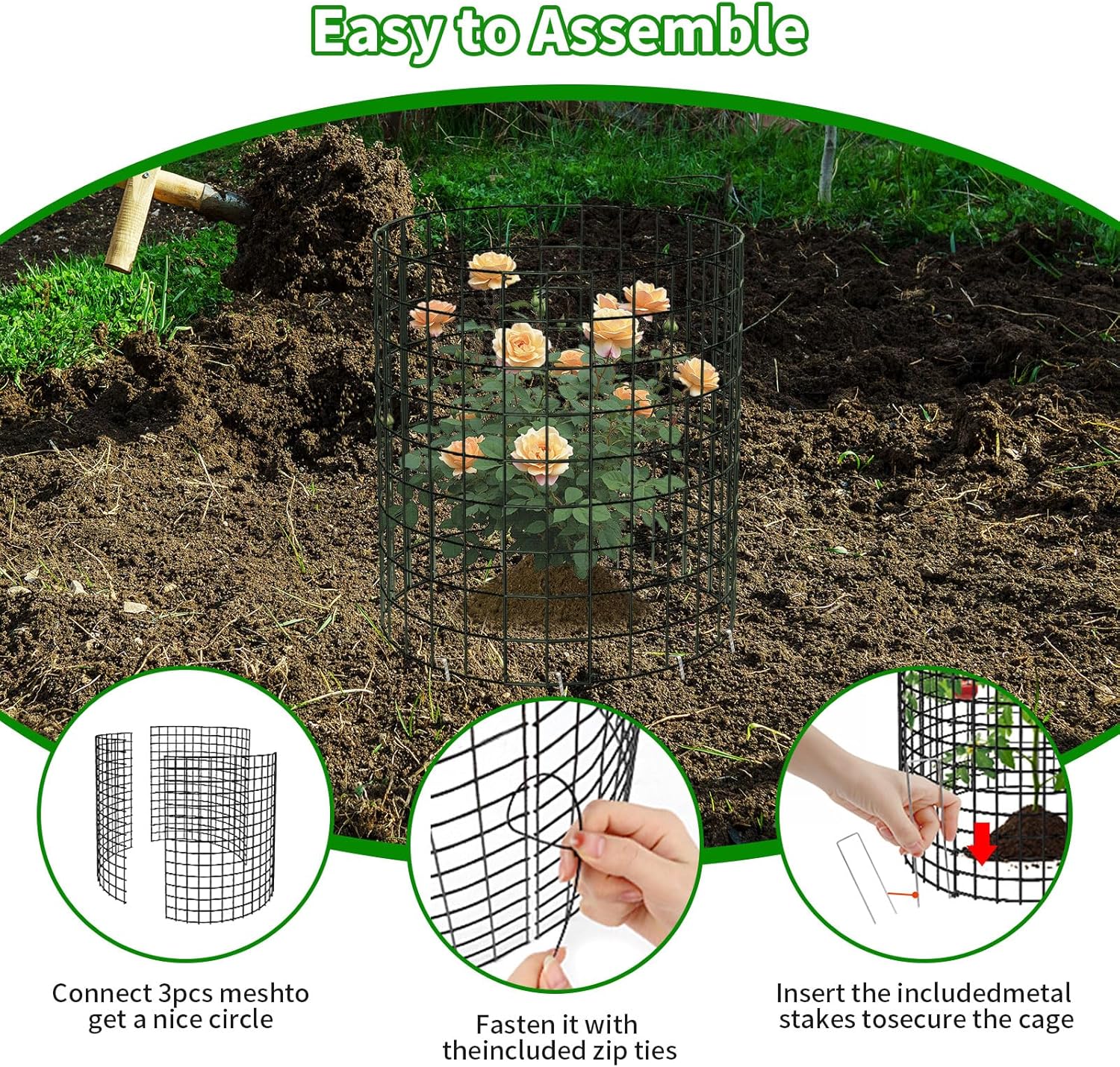 10 Pack Plant Protectors From  - Plant Support Stake reseña y precio