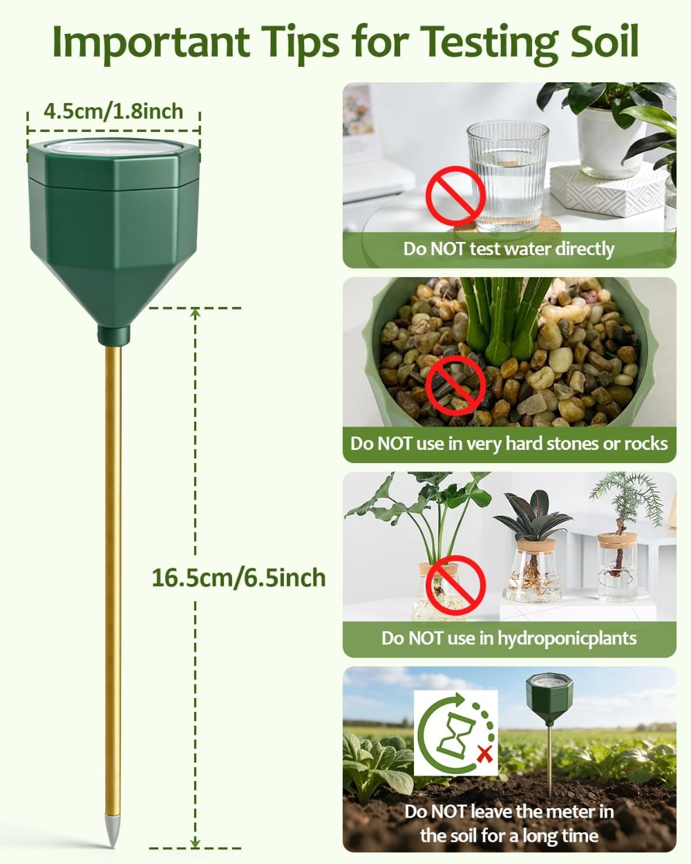 Soil Moisture Meter, Plant Wat - Moisture Meter Plant reseña y precio