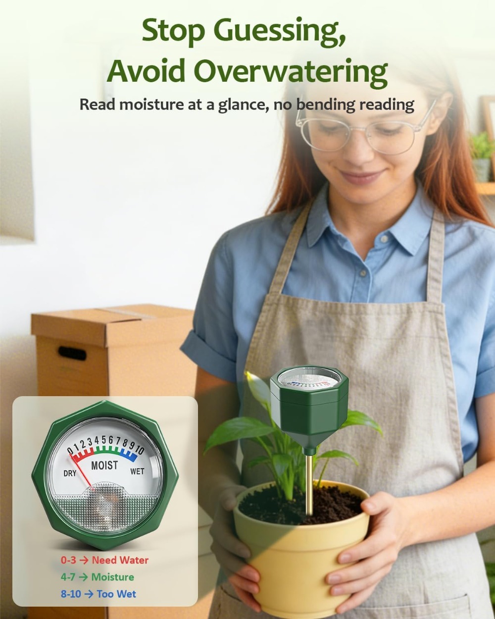 Soil Moisture Meter, Plant Wat - Moisture Meter Plant reseña y precio