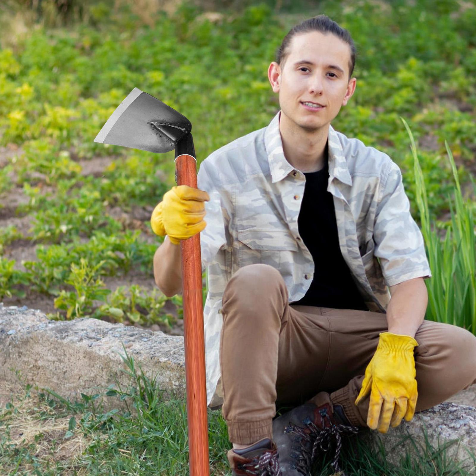 Manganese Steel Garden Hoe for - Gardening Hand Tools Yard reseña y precio
